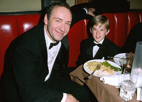 Kevin Spacey & Haley Joel Osment - The 57th Annual Golden Globe Awards Dreamworks after party, January 23, 2000