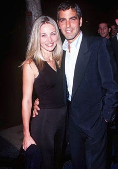 George Clooney and Celine Balitran - The "Peacemaker" premiere, September 23, 1997