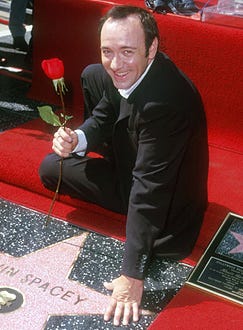 Kevin Spacey - Honored with a Star on Hollywood Walk of Fame, October 5, 1999