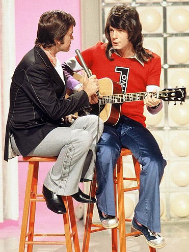 Dick Clark and Rick Springfield - on "American Bandstand", September 13, 1969