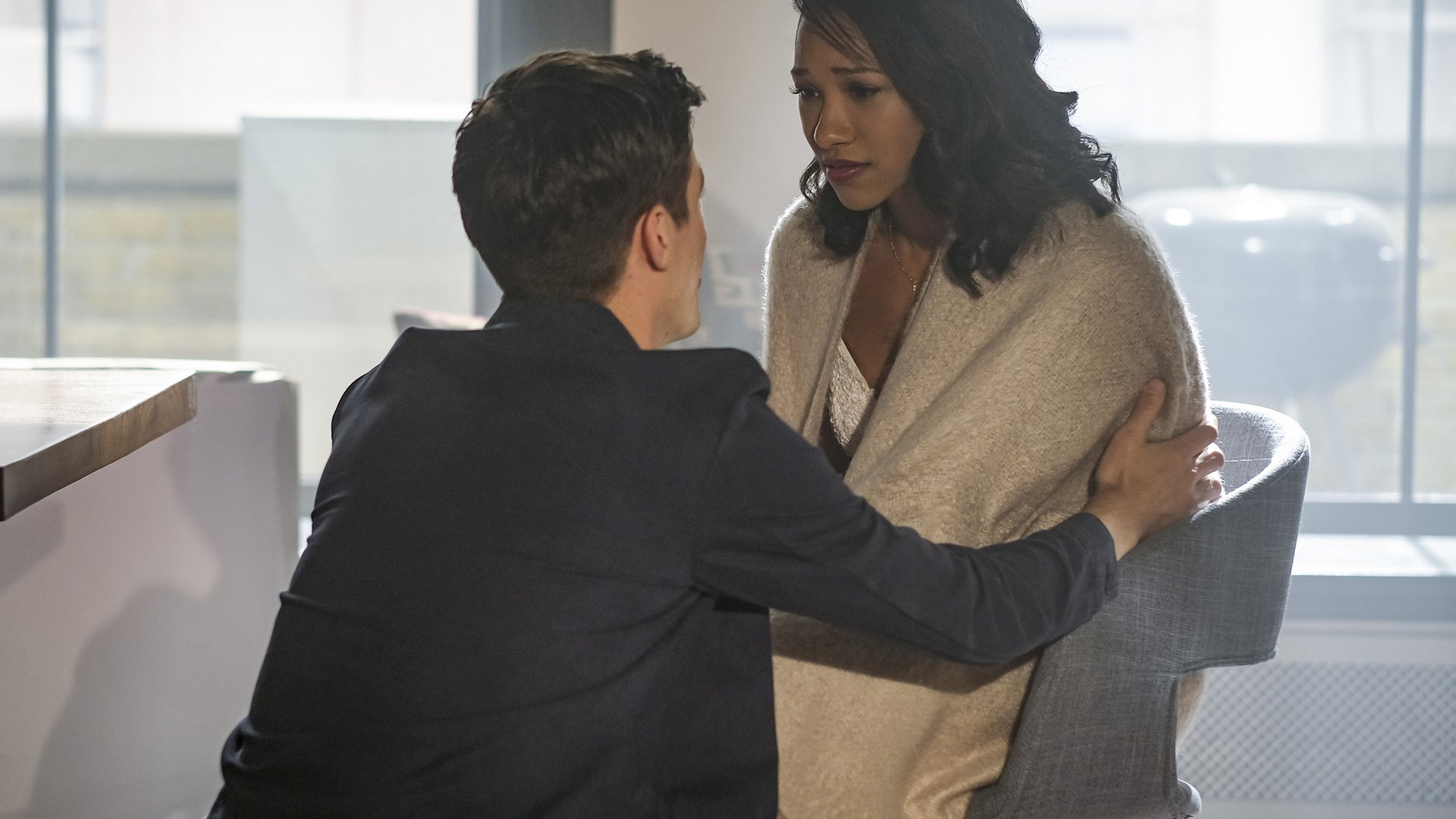 Candice Patton and Grant Gustin, The Flash