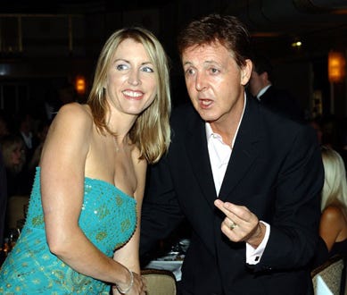 Paul McCartney and Heather Mills - PETA'S 21st anniversary party in New York City, September 8, 2001