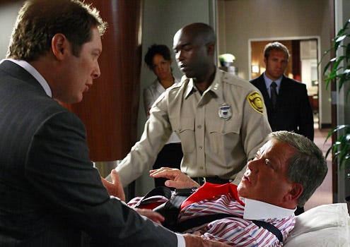 Boston Legal - Season 5, "Guardians and Gatekeepers" - James Spader as Alan and William Shatner as Denny