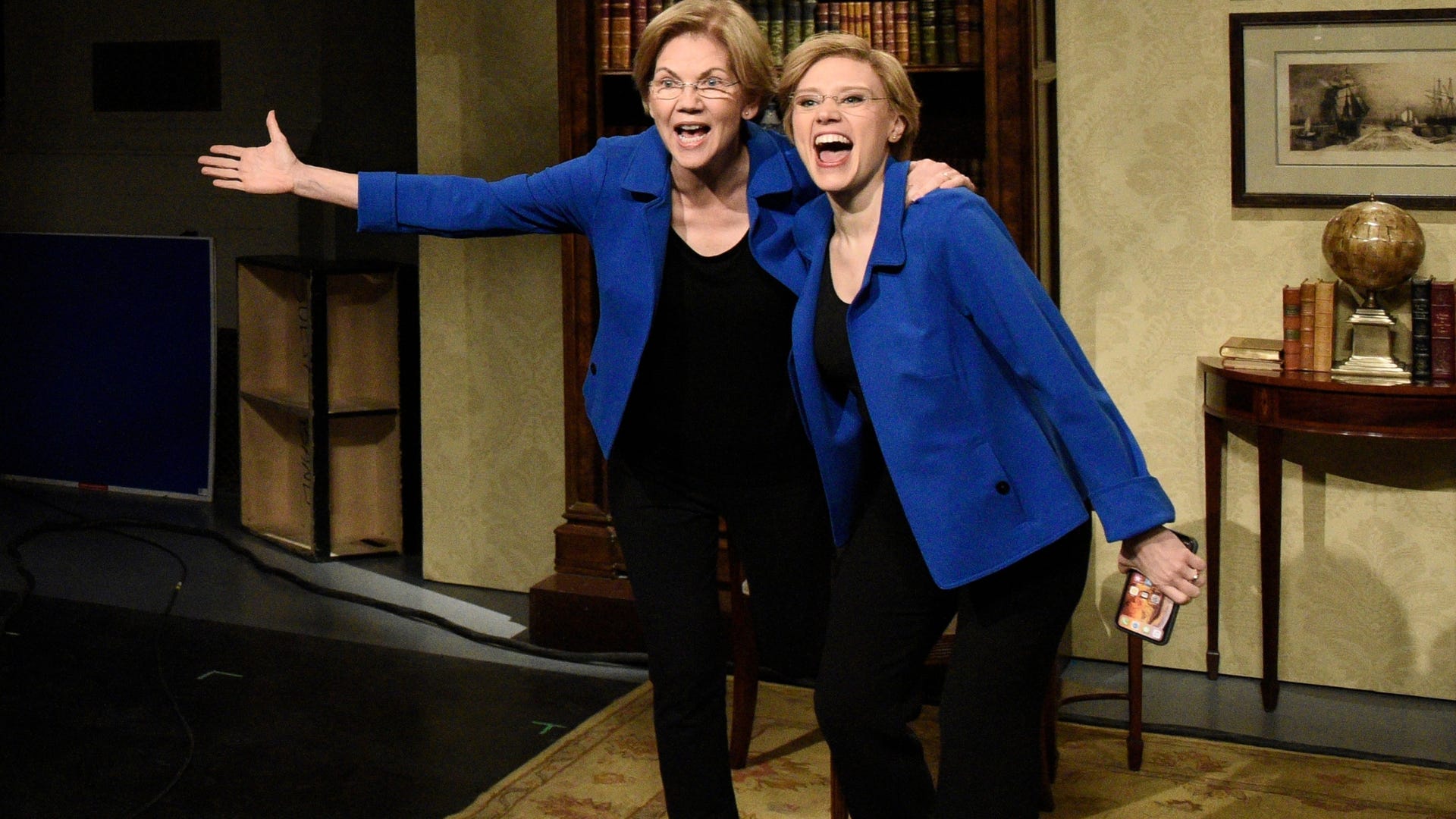 ​Elizabeth Warren and Kate McKinnon, Saturday Night Live