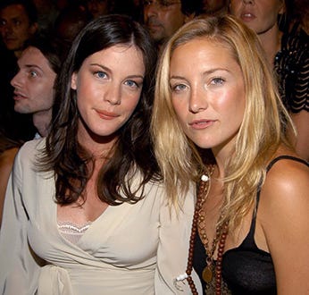 Liv Tyler and Kate Hudson - Olympus Fashion Week, Sept. 2004
