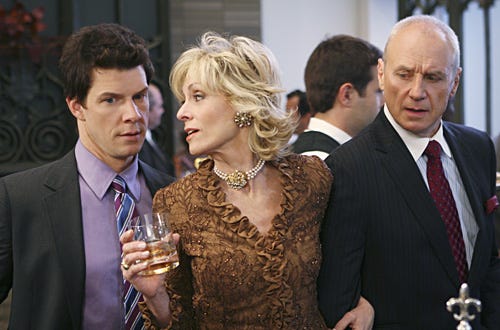 Ugly Betty - "Four Thanksgivings and a Funeral" - Eric Mabius, Judith Light and Alan Dale