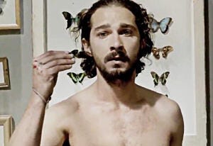 Shia LaBeouf Goes Completely Nude for Bizarre Music Video