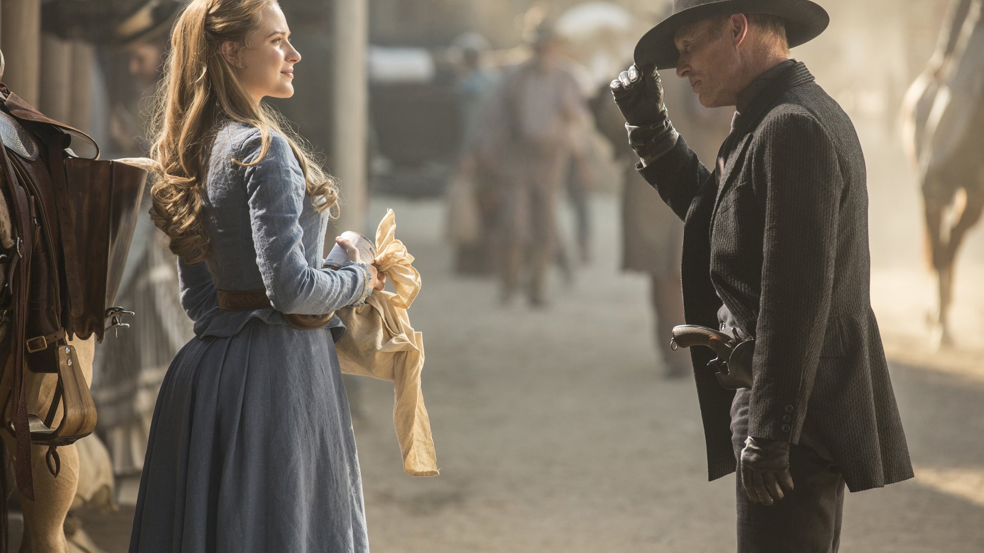 Evan Rachel Wood, Ed Harris; Westworld