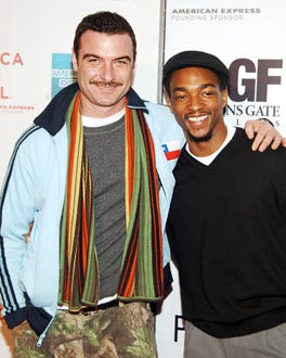 Liev Schreiber and Anthony Mackie - "Fierce People" premiere, April 2005