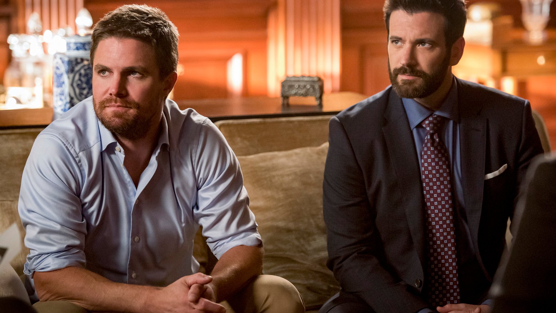 Stephen Amell and Colin Donnell, Arrow