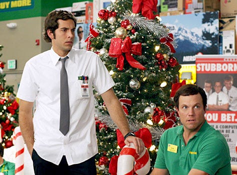 Chuck - Season 2, "Chuck vs. Santa Claus" - Zachary Levi as Chuck, Adam Baldwin as Casey