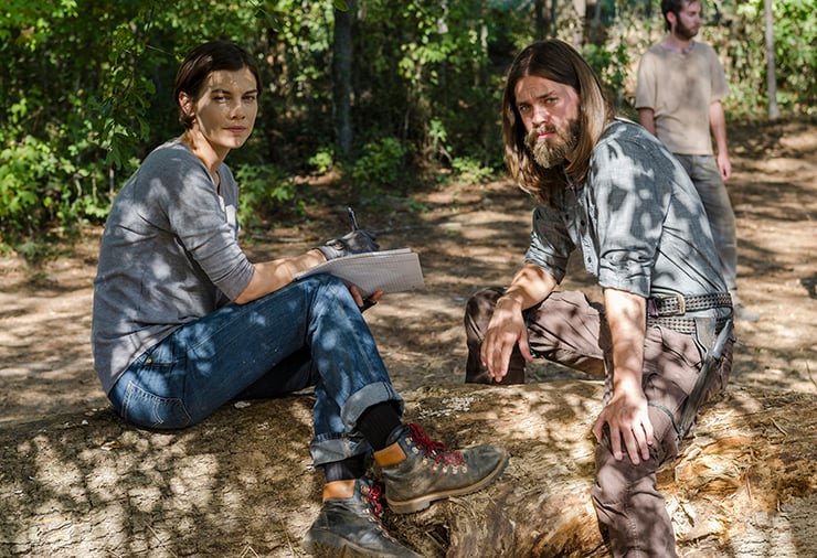 Lauren Cohan and Tom Payne, The Walking Dead