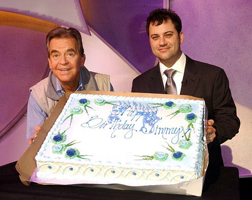 Dick Clark and Jimmy Kimmel - 32nd Annual American Music Awards rehearsals, Los Angeles, November 13, 2004