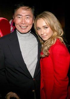 George Takei and Hayden Panettiere - TCA Press Tour All-Star party, January 17, 2007