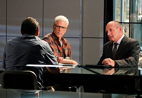 CSI - Season 12 - "Tell-Tale Hearts" - Ted Danson as D.B. Russell, Paul Guifoyle as Captain Jim Brass