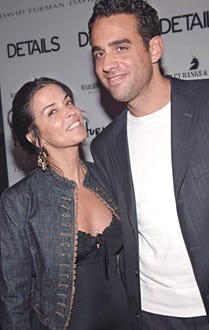 Annabella Sciorra and Bobby Cannavale arrive at the opening night after party "Hurly Burly."