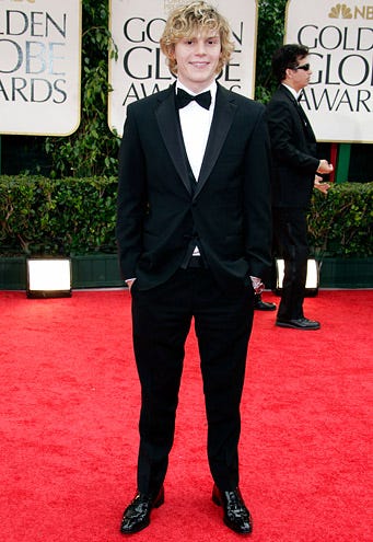 Evan Peters - The 69th Annual Golden Globe Awards, January 15, 2012