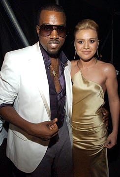 Kanye West and Kelly Clarkson - 2005 MTV Video Music Awards