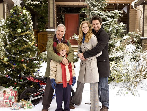 The Most Wonderful Time of the Year - Henry Winkler as Uncle Ralph, Connor Levins as Brian, Brooke Burns as Jennifer and Warren Christie as Morgan