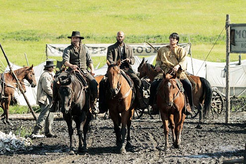 Hell on Wheels - Season 1 - "Derailed" - Anson Mount, Common and Eddie Spears