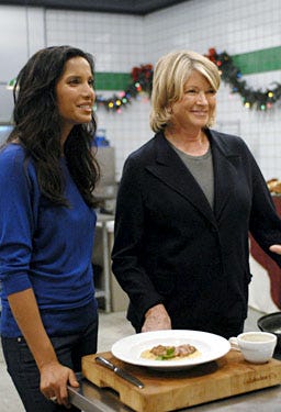 Top Chef - Season 5, "12 Days of Christmas" - Padma Lakshmi, Martha Stewart