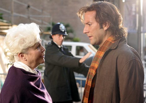 Lost -"Flashes Before Your Eyes"- Fionnula Flanagan as Mrs. Hawking, Henry Ian Cusick as Desmond
