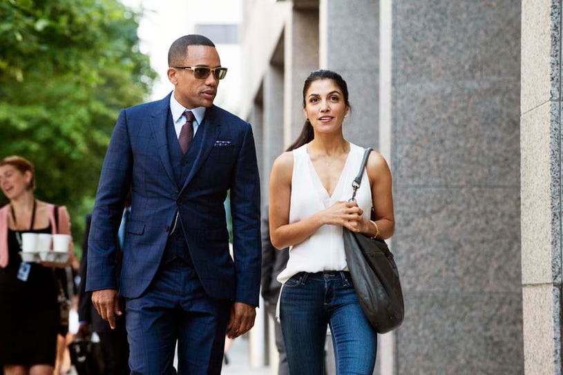 Covert Affairs - Season 5 - "Trigger Happy" - Hill Harper and Nazneen Contractor