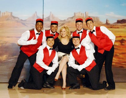 Bette Midler with Dancers - The Divine Miss M. at The Colosseum at Caesars Palace Hotel and Casino Resort in Las Vegas, May 3, 2007
