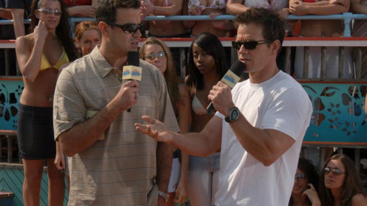 Carson Daly and Mark Wahlberg, MTV Beach House 2003