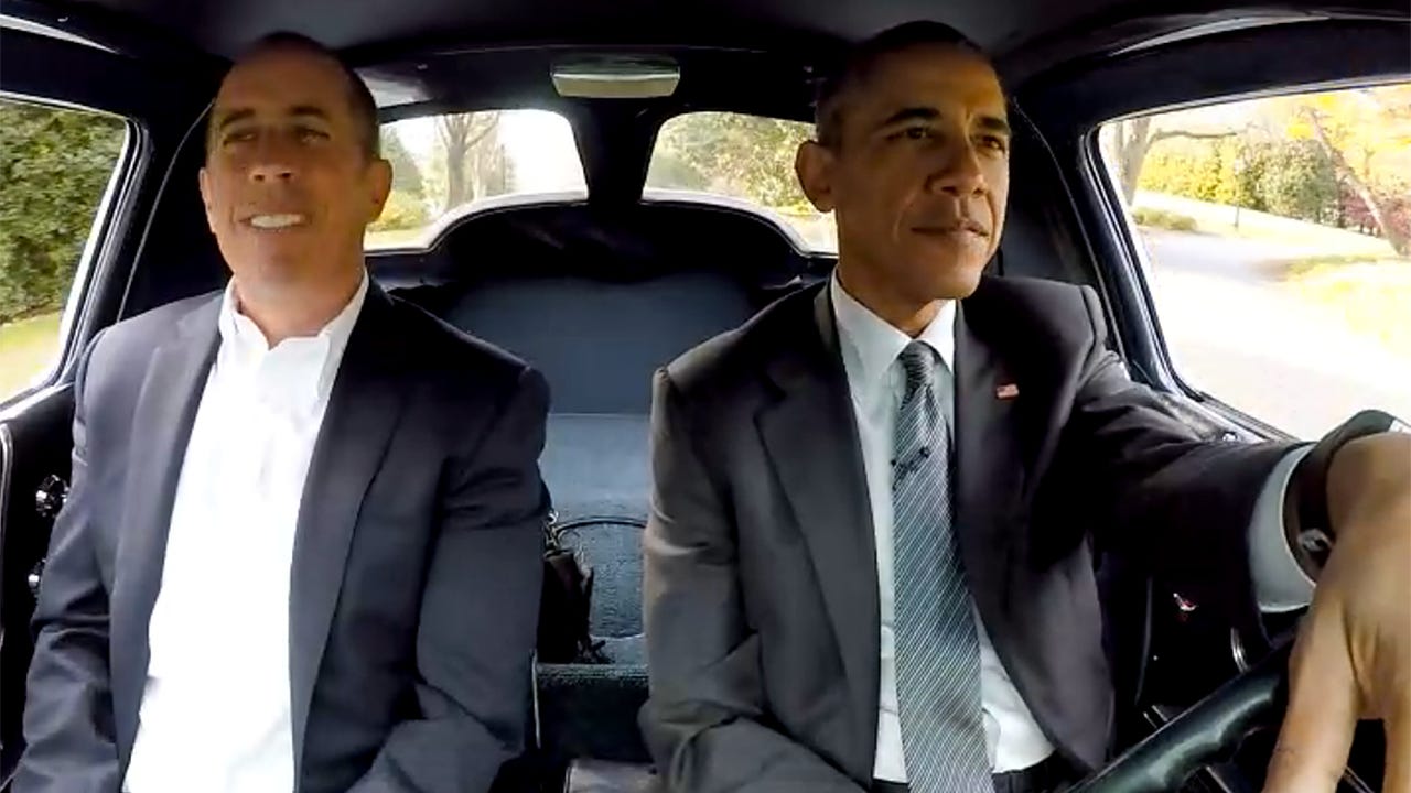 Jerry Seinfeld and President Obama, Comedians in Cars Getting Coffee
