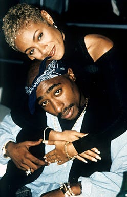 Tupac Shakur and Jada Pinkett -  1996