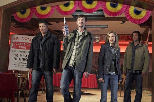 Supernatural - Season 7 - "Season 7, Time for a Wedding" - Jensen Ackles, DJ Qualls, Emily Perkins and Jared Padalecki