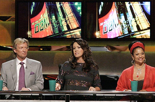So You Think You Can Dance - Season 3 -  Nigel Lythgoe (L), Mary Murphy (C) and guest Debbie Allen (R) judge the competition.