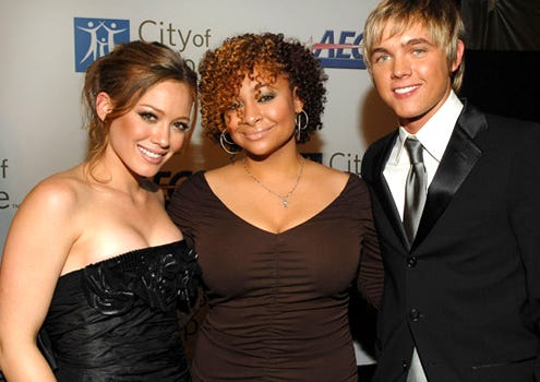 Hilary Duff, Raven Symone and Jesse McCartney - 2007 Spirit of Life Award Dinnerm September 27, 2007