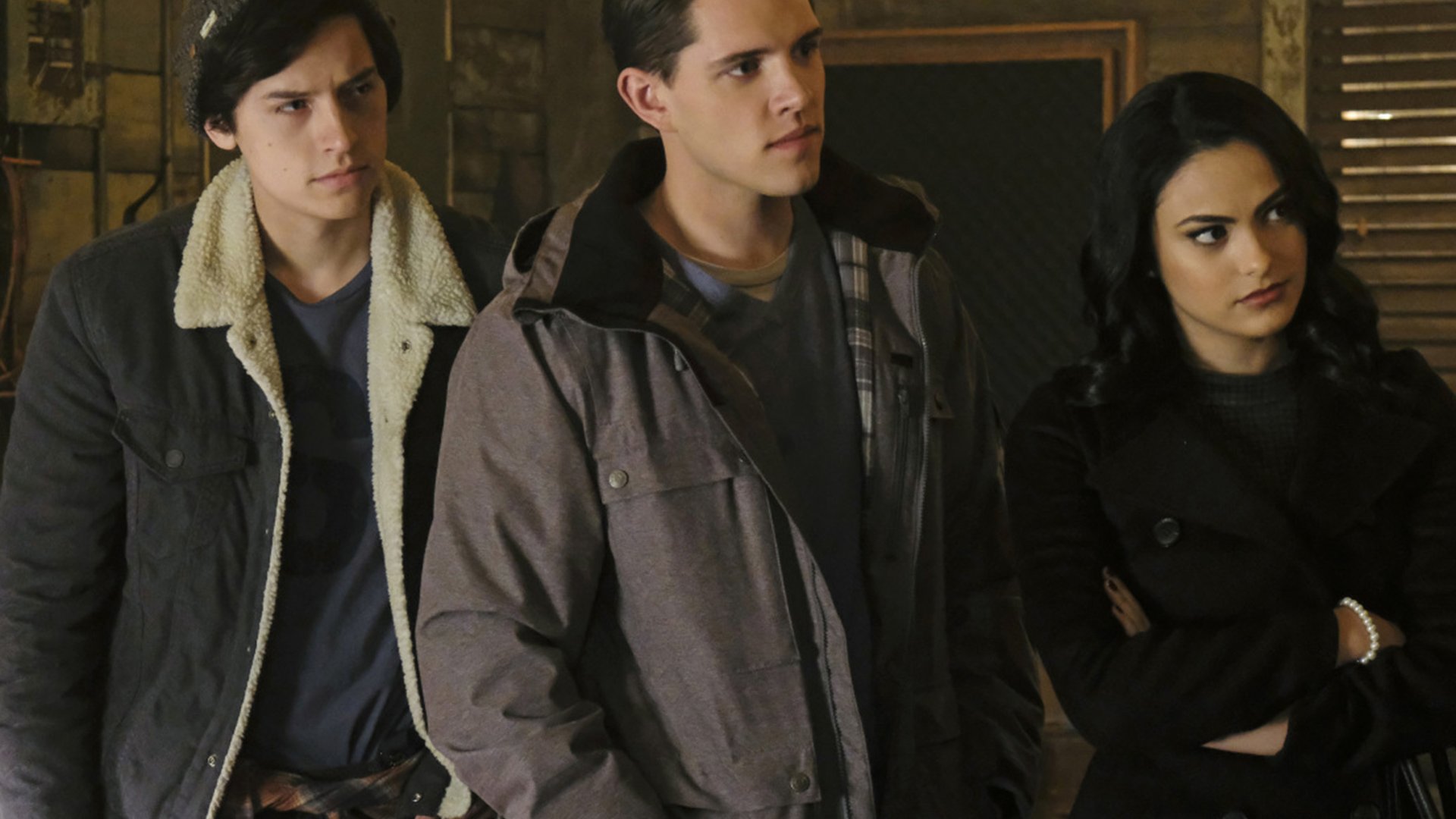 Cole Sprouse, Casey Cott and Camilla Mendes, Riverdale