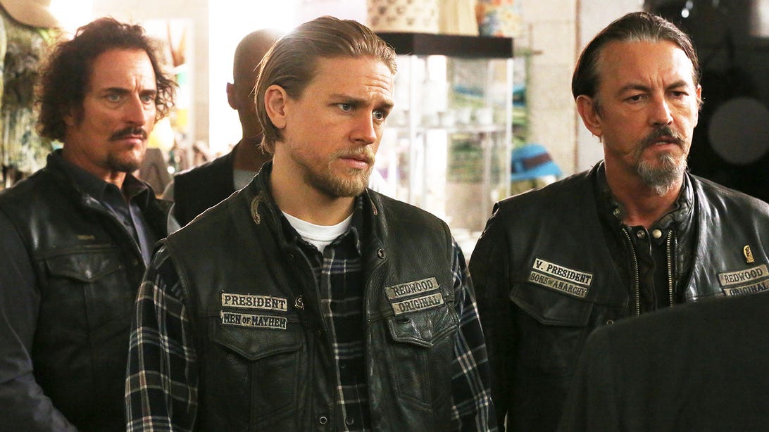 Kim Coates, Charlie Hunnam, and Tommy Flanagan, Sons of Anarchy