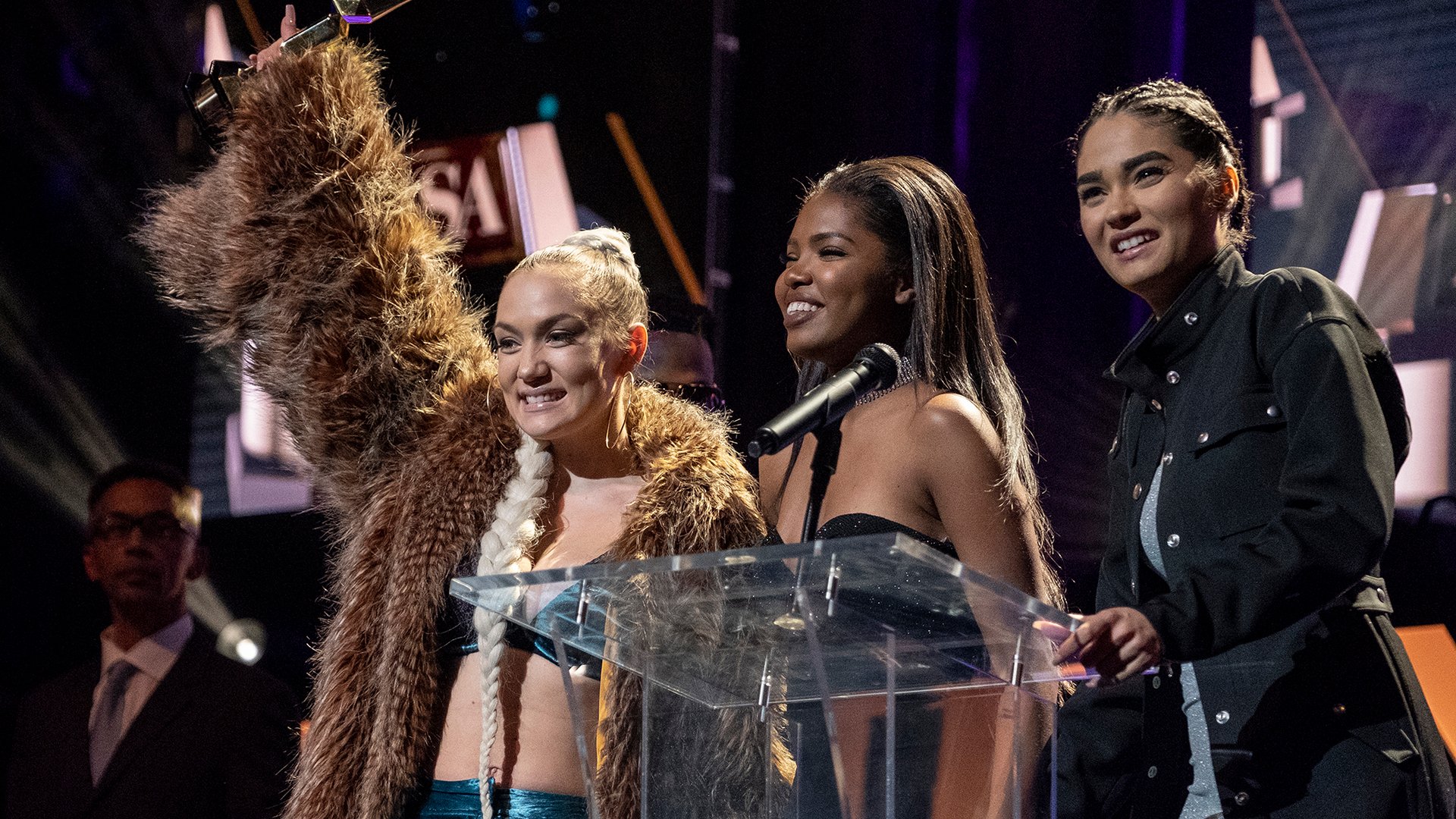 Jude Demorest, Ryan Destiny and Brittany O'Grady, Star