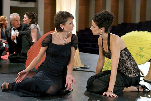 Human Target - Season 2 - "Imbroglio/Cool Hand Guerrero" -  Guest star Olga Sosnovska and Indira Varma as Ilsa