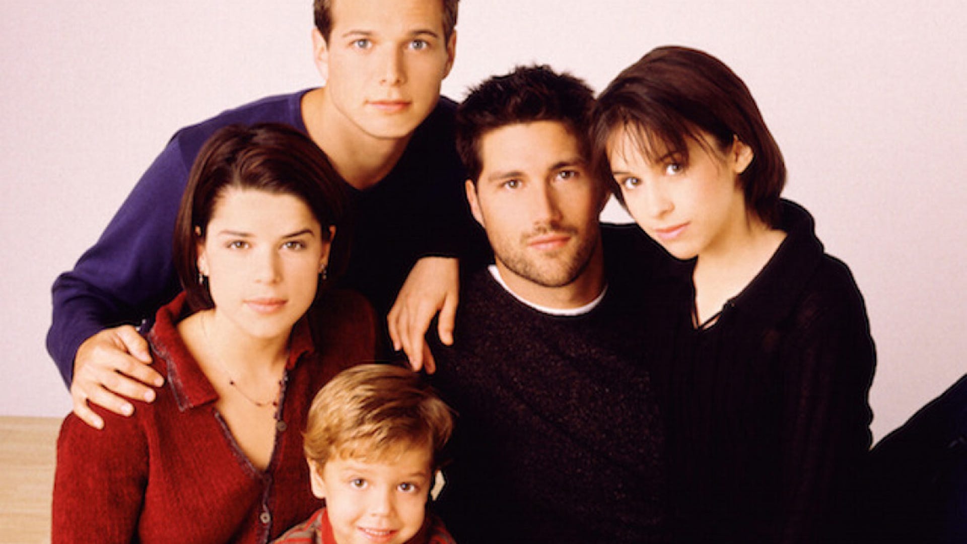 ​Neve Campbell, Scott Wolf, Matthew Fox and Lacey Chabert, Party of Five