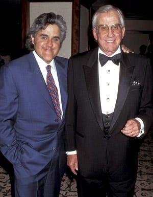 Jay Leno and Ed McMahon - The 4th Annual Race to Erase MS gala, June 1, 1996