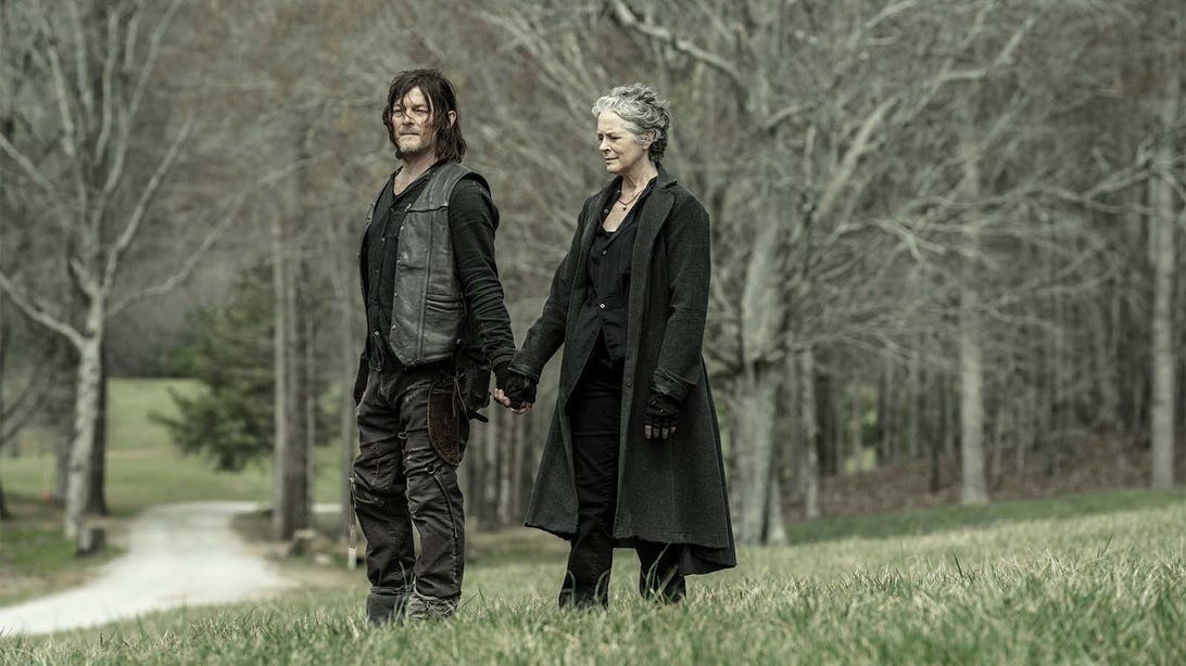 Norman Reedus and Melissa McBride, The Walking Dead