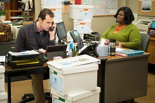 Parks and Recreation - Season 6 - "Doppelgangers" - Billy Eichner and Retta