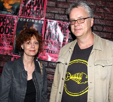 Susan Sarandon and Tim Robbins - Backstage at "Rock of Ages" on Broadway in New York City, May 24, 2009