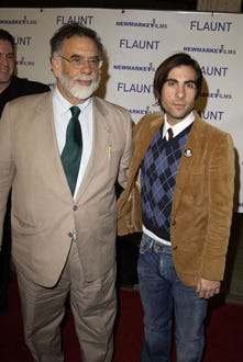 Francis Ford Coppola and Jason Schwartzman - "Spun" premiere, March 2003