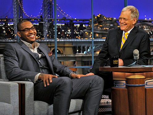 Late Show with David Letterman - Carmelo Anthony, David Letterman - April 14, 2011