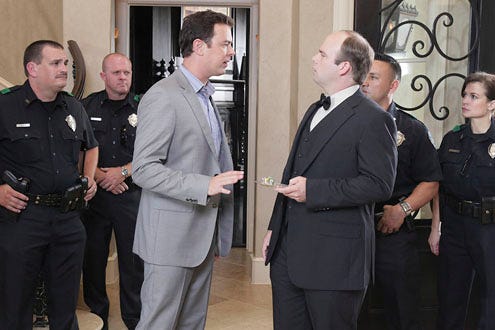 The Good Guys - Season 1 - "Old Dogs" - Colin Hanks as Jack and Joel Spence as Det. Hodges