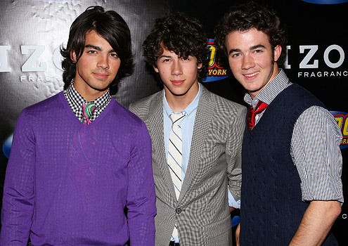 The Jonas Brothers - Joe Jonas, Nick Jonas and Kevin Jonas at the Z100s Zootopia, May 17, 2008