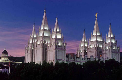American Experience and Frontline- "The Mormons" - Salt Lake Temple of The Church of Jesus Christ of Latter-day Saints.