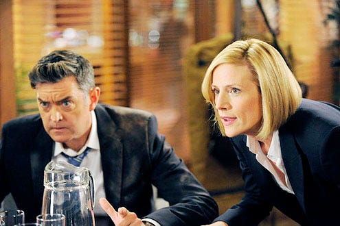 Psych - Season 7 - "No Truth About It" - Timothy Omundson and Kristen Nelson
