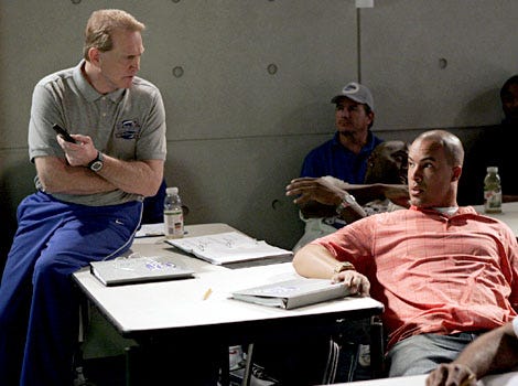 The Game - Season 2, "Hit Me with Your Best Show" - Lee Majors as Coach Ross, Coby Bell as Jason
